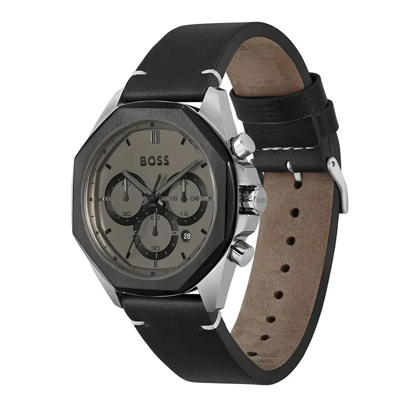 Hugo Boss Cloud Chronograph Black Dial Fashion Men's Watch- 1514014